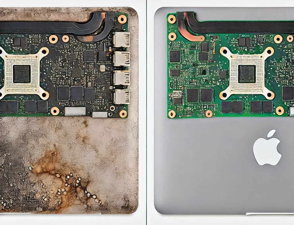 macbook air water damage repair